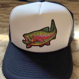 Men’s Large Rainbow Trout Trucker Hat